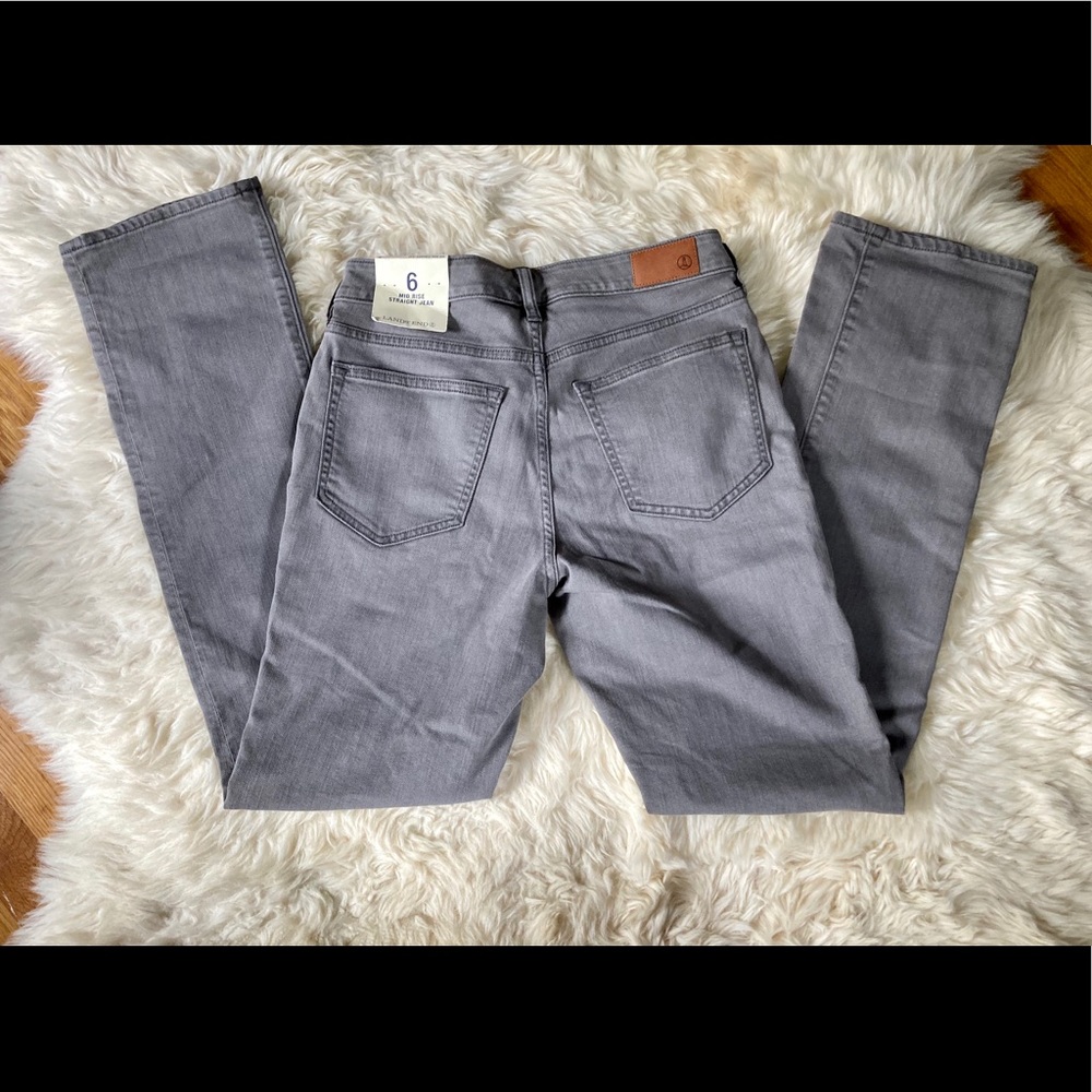 NWT Lands’ End Midrise Straight Jean size 6